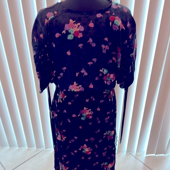 Marion Digne Floral Vintage Slip Dress Petite Size 2 - Picture 5 of 6